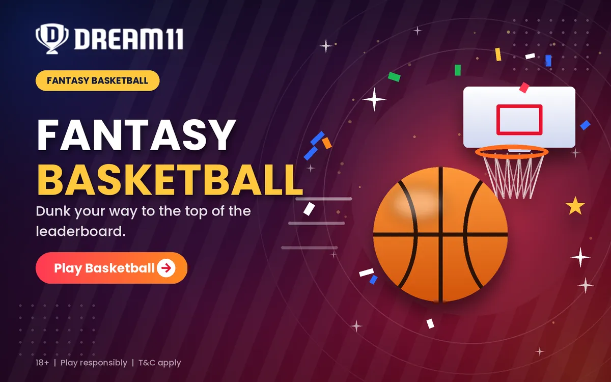 Dream11 fantasy basketball banner